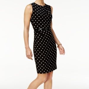 EUC Tommy Hilfiger Polka Dot Dress w/ Belt Size 4
